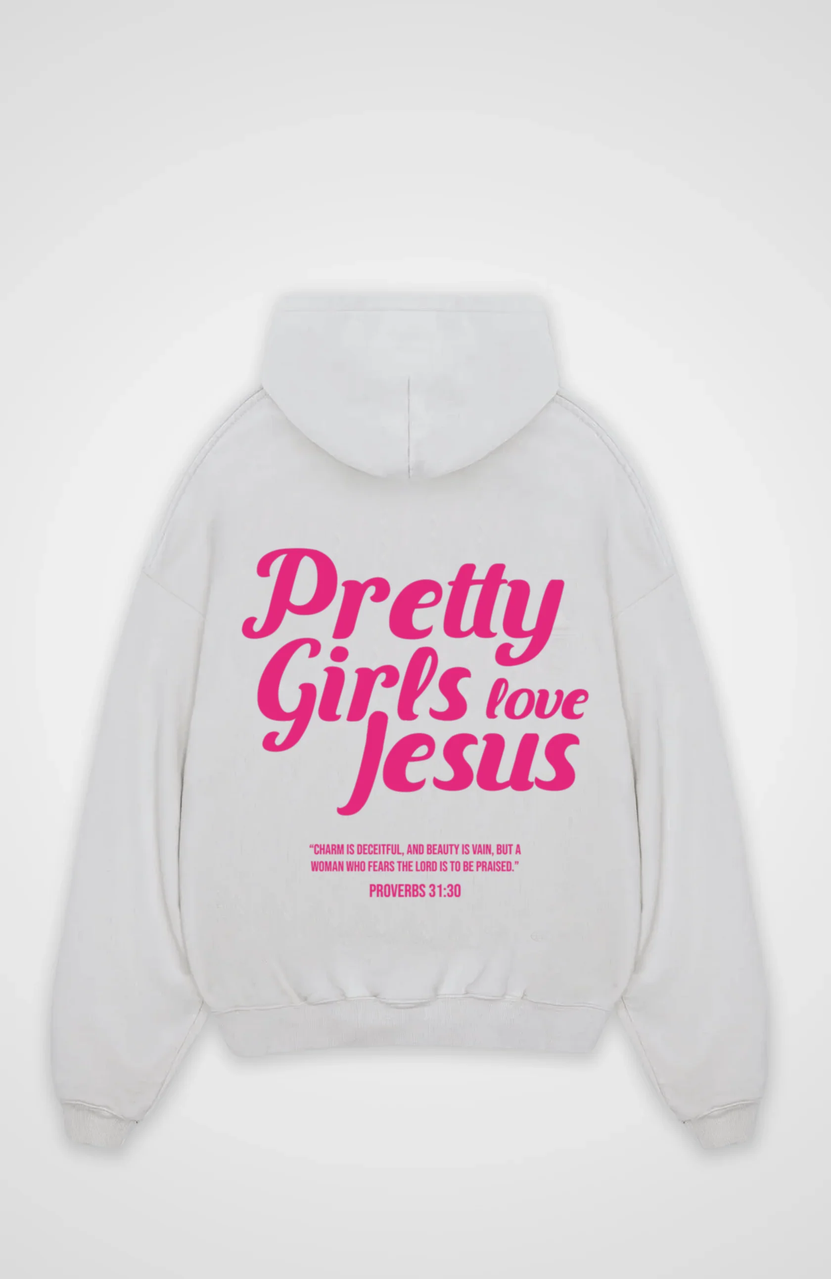 Pretty Girls Love Jesus Oversized Hoodie - Image 4
